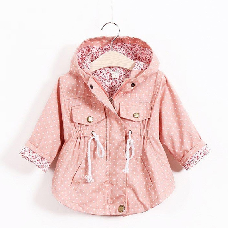 Kids Jackets Girls Hooded Coat